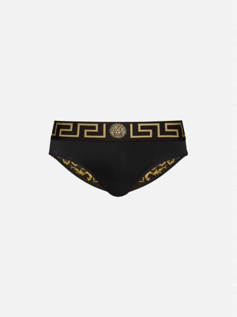 VERSACE Greca Border Swim Briefs