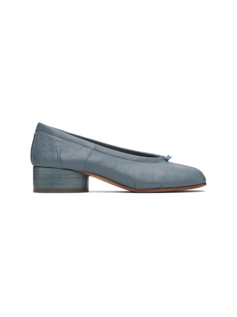 Maison Margiela Blue Tabi New Ballerina Heels