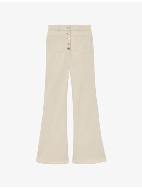 REISS Cali Flared Denim Jeans