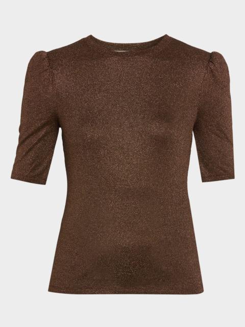 FRAME The Lurex Gather Top