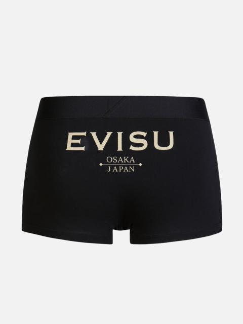 EVISU KAMON AND LOGO PRINT TRUNKS