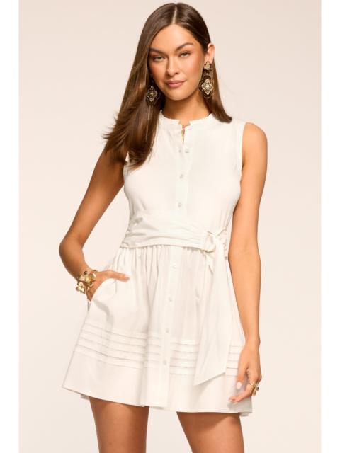 RAMY BROOK Orla Cotton Knit Combo Mini Dress