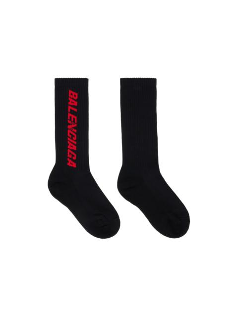BALENCIAGA Black Racer Socks