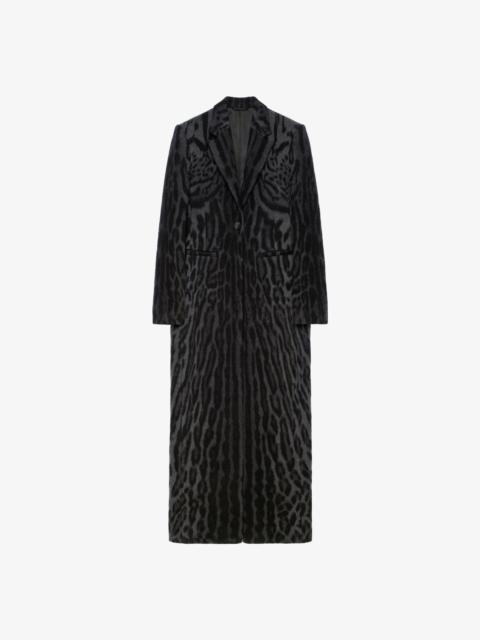 Givenchy MASCULINE COAT IN ANIMAL WOOL JACQUARD