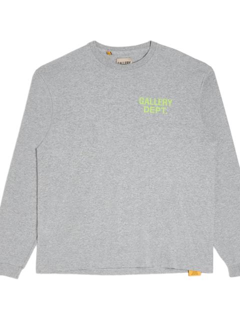 GALLERY DEPT. Souvenir Logo Longsleeve T-Shirt "Grey & Green" GD207