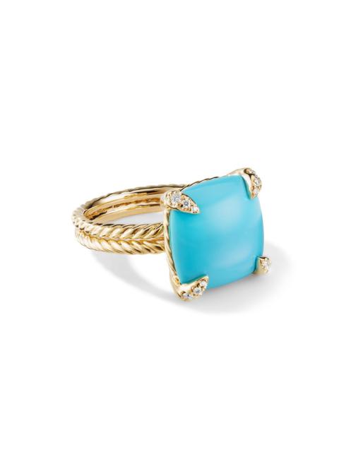 DAVID YURMAN Women's Chatelaine Ring in 18K Yellow Gold - Turquoise