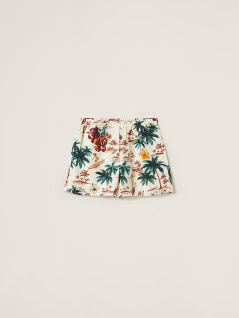 Miu Miu Printed silk boxers