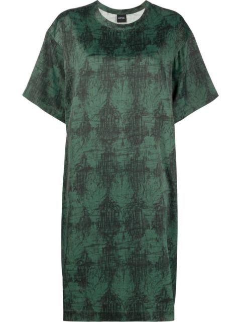 Aspesi scribble-print T-shirt dress