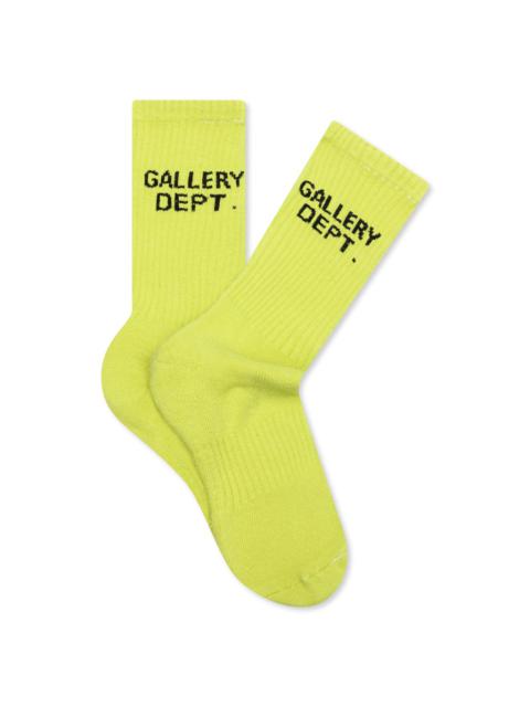 GALLERY DEPT. CLEAN SOCKS - LIME GREEN