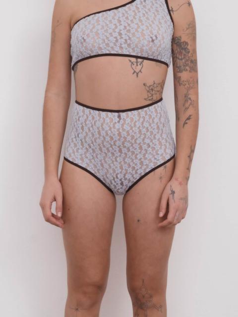 BASERANGE Highwaist Crescent Pants - Organic Cotton Lace