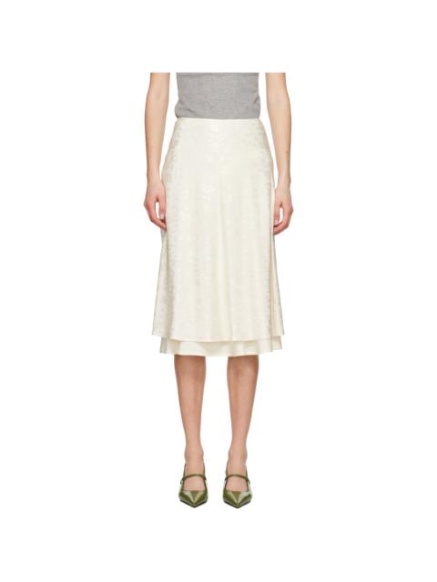 Off-White A-Line Midi Skirt