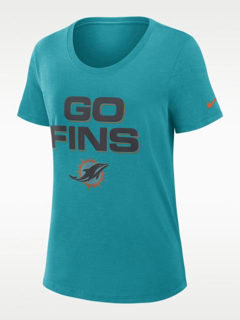 Nike Miami Dolphins Rivalries Collection Slub Women's Nike Dri-FIT NFL T-Shirt
