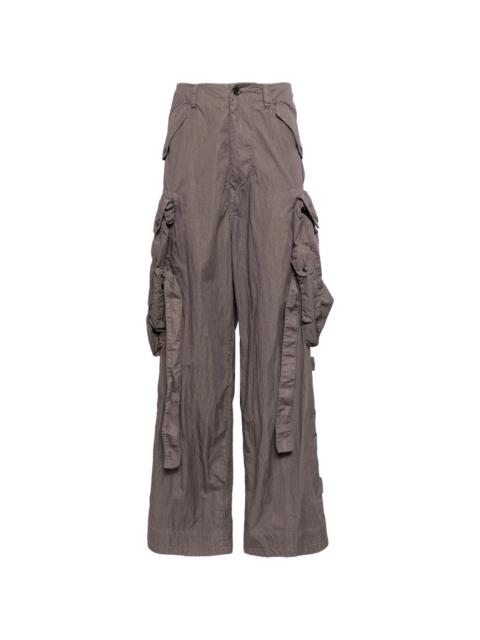 cargo cotton blend trousers