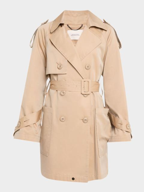 DOROTHEE SCHUMACHER Luxury Layer Double-Breasted Cotton Coat