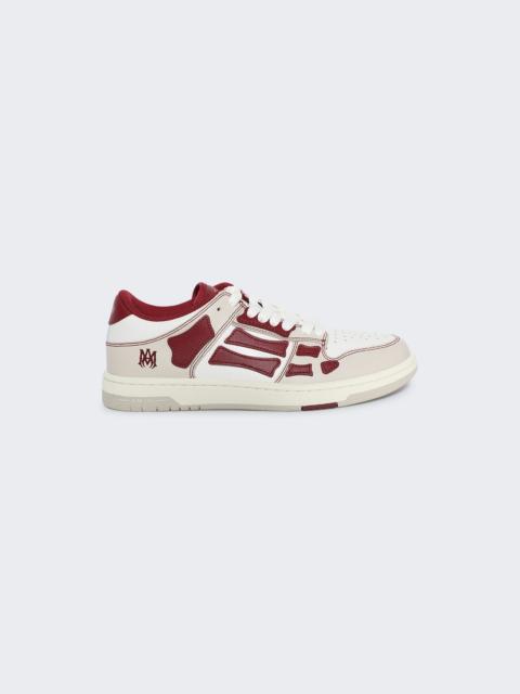 AMIRI Varsity Skel Top Low Sneakers Deep Red
