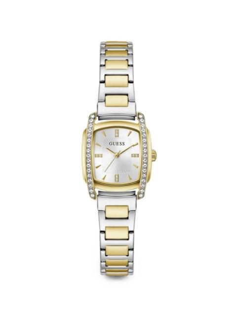 GUESS USA logo-print 25mm watch