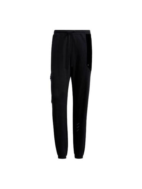 adidas adidas originals x melting sadness Crossover Series Casual Splicing Sports Pants/Trousers/Joggers Bl