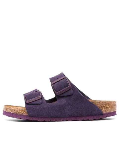 BIRKENSTOCK Birkenstock Arizona Soft Footbed Suede Leather Narrow Fit Sandals 'Wine' 1021265