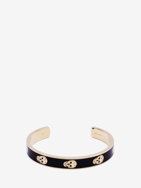 Alexander McQueen Thin Skull Cuff
