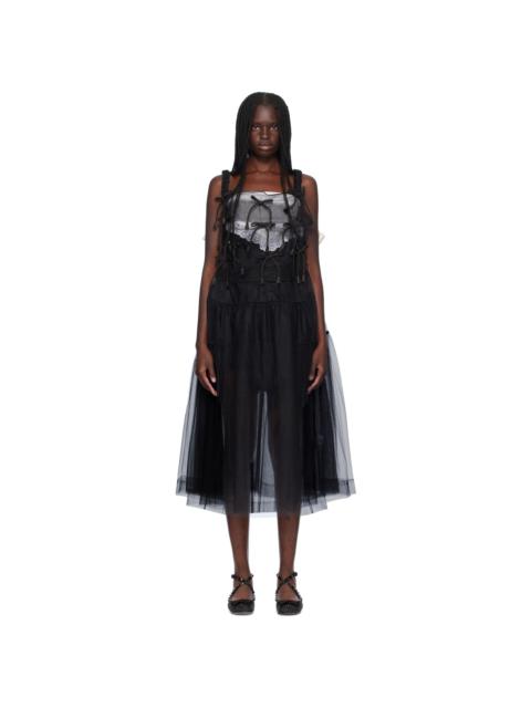 Black Monchi Midi Dress