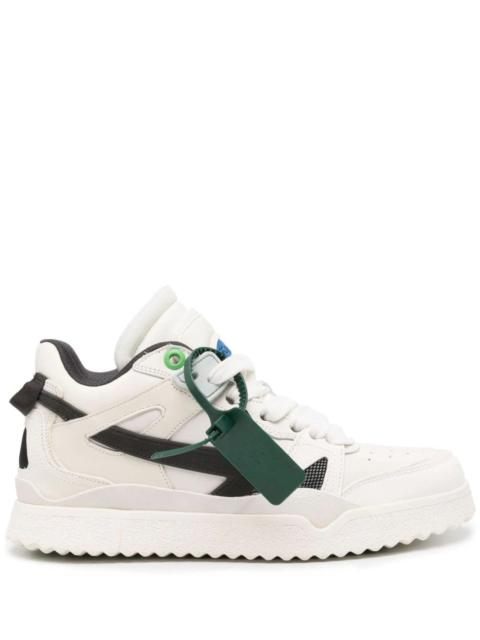 Off-White OFF-WHITE MEN Mid Top Sponge Sneakers White Black