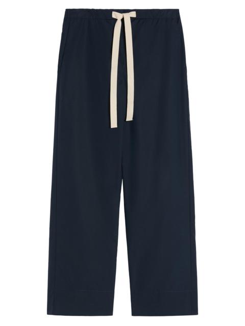 Max Mara Women's Cotton Drawstring Trousers - Midnightblue