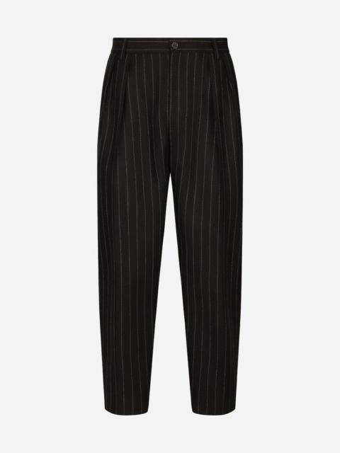 Dolce & Gabbana Pinstripe wool pants