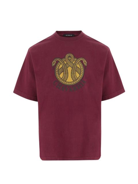 WILLY CHAVARRIA Snake Crest graphic-print T-shirt