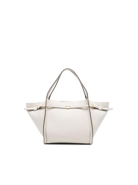 Tod's leather buckle tote bag