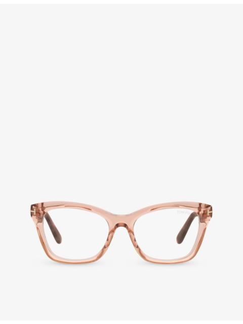 TOM FORD FT5909-B cat-eye frame acetate glasses