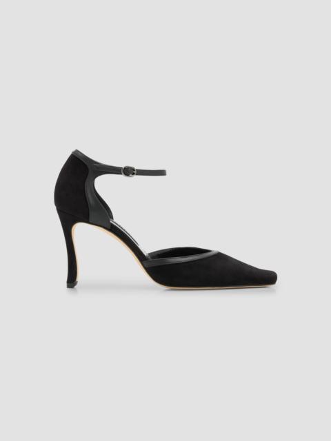 Manolo Blahnik Women's Verdusan 90MM Suede Pumps - Black