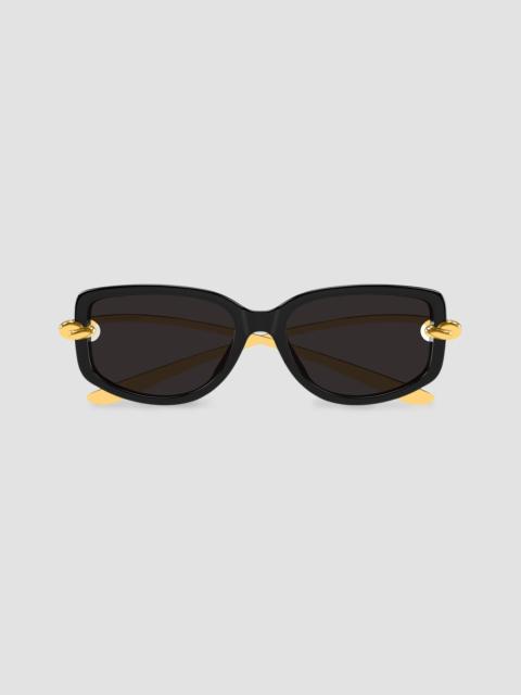 Bottega Veneta Women's Knot 59MM Rectangular Sunglasses - Black