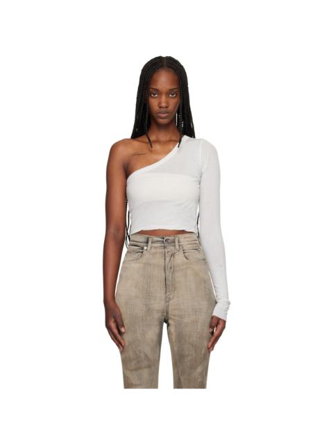 Rick Owens DRKSHDW White Temple Ziggy T-shirt