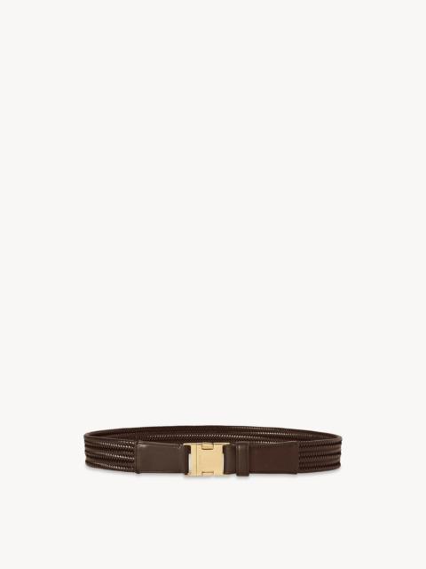 The Row Alex Woven Belt in Leather