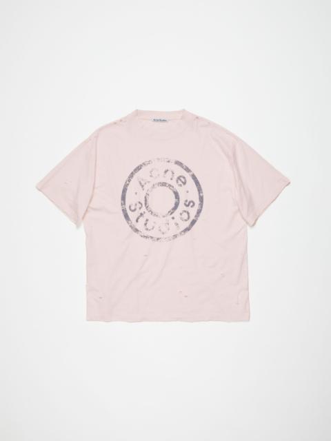 Acne Studios Logo t-shirt - Relaxed fit - Faded pink