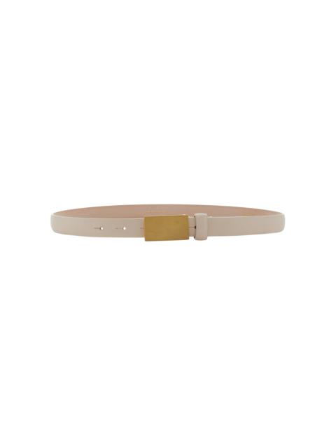 DÉHANCHE Signet Leather Belt ivory