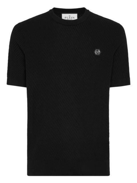 PHILIPP PLEIN logo-patch T-shirt