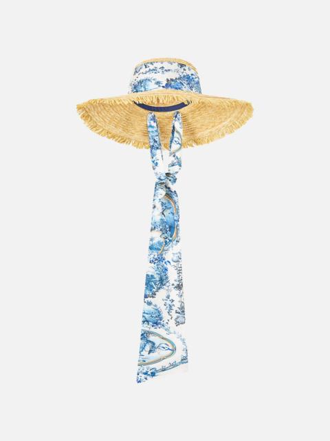CAMILLA LARGE RAFFIA SUN HAT THE PORCELAIN PARLOUR