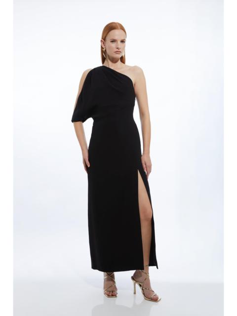 KAREN MILLEN Petite Tailored Asymmetric Cold Shoulder Maxi Dress