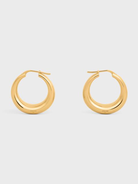 CELINE Formes Abstraites Hoops in Brass with Gold Finish