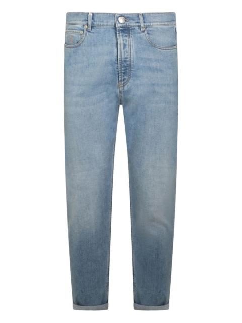 Brunello Cucinelli logo-patch jeans