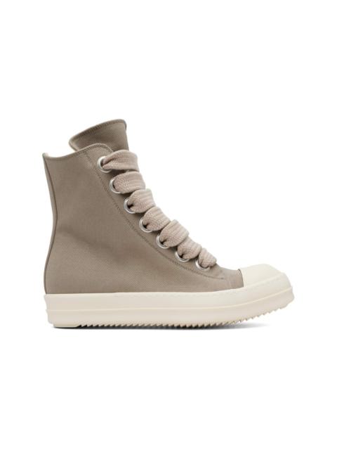Rick Owens DRKSHDW Taupe Tower Jumbolace Sneaks Sneakers