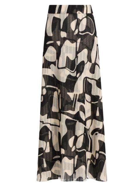MISA Women's Ekat Printed Maxi Skirt - Abstract Marble