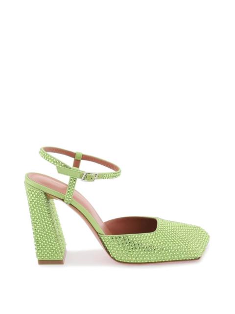 Amina Muaddi CHARLOTTE PUMPS WITH CRYSTALS