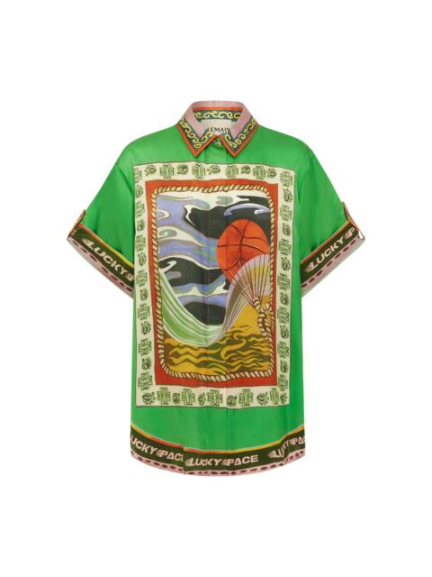 ALÉMAIS Lucky Pace Silk Shirt