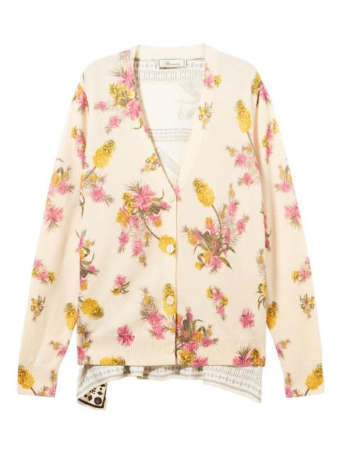 Blumarine floral-print cardigan