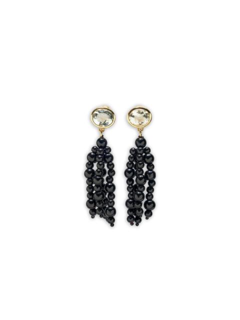 LIZZIE FORTUNATO Midnight Masquerade drop earrings
