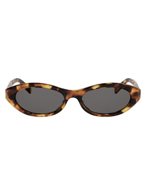 CELINE Women's Triomphe Mini 54MM Oval Sunglasses - Blonde Havana Smoke