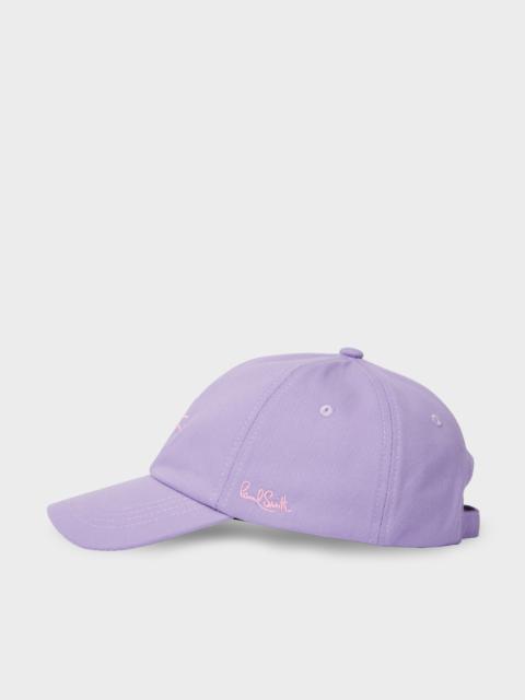 Paul Smith Women's Lilac Washed Cotton Cap