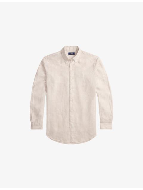 Polo Ralph Lauren Logo-Embroidered Custom-Fit Linen Shirt